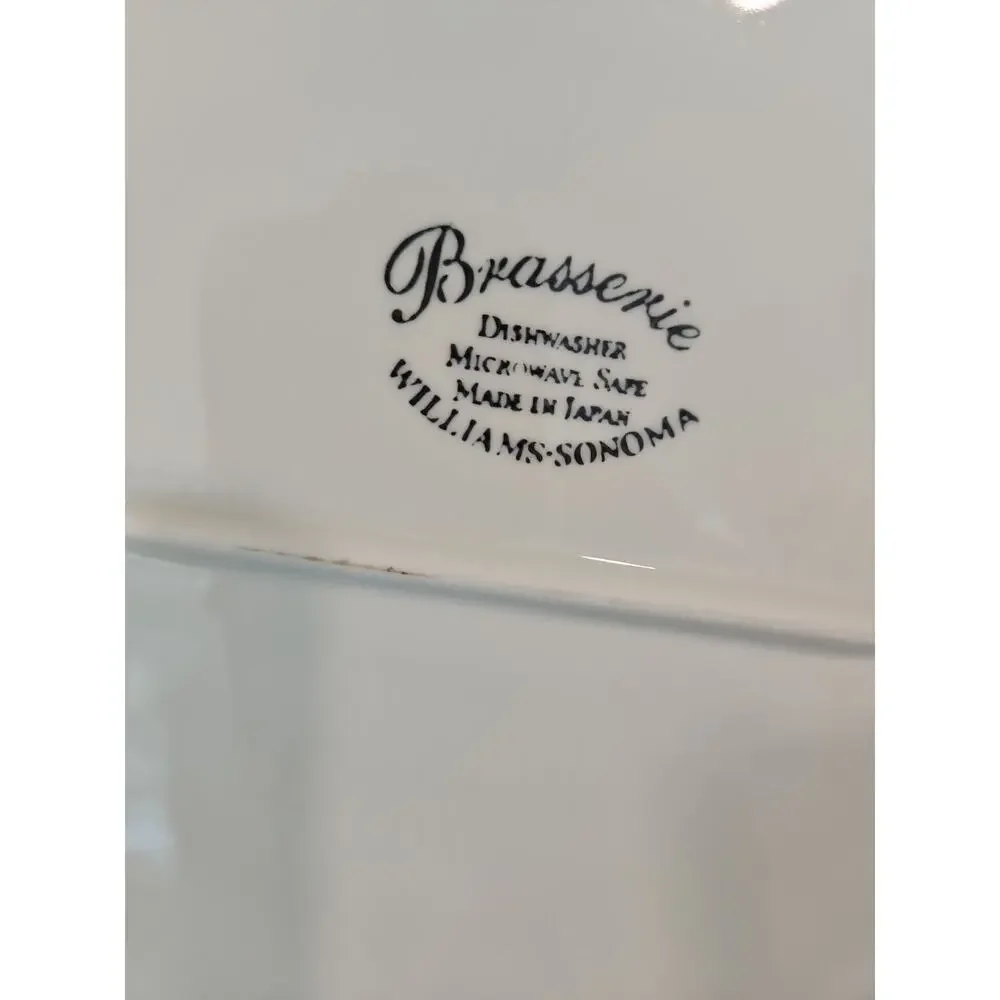 Williams Sonoma Brasserie Large Serving Platter White Oval 16 1/4
